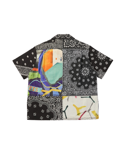 ×YAGI BANDANA PATCH WORK SHIRTS SS 詳細画像 YHY BLK 2